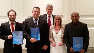 (L to R): Damien Di Cosmo, Richard Kirkland, Steve Thorogood (General Manager), Sharon Dellevergini, Jude Fernando
